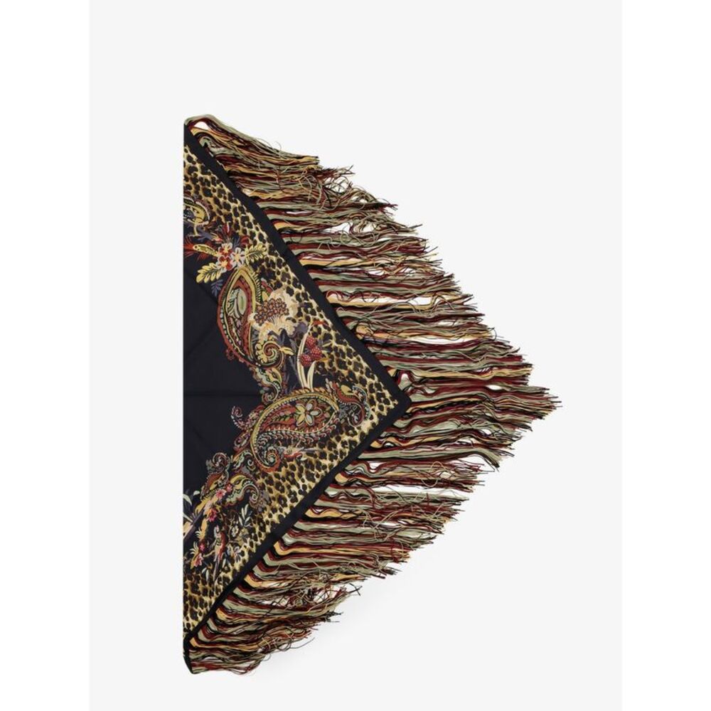 Etro Women Fringed Silk Shawl